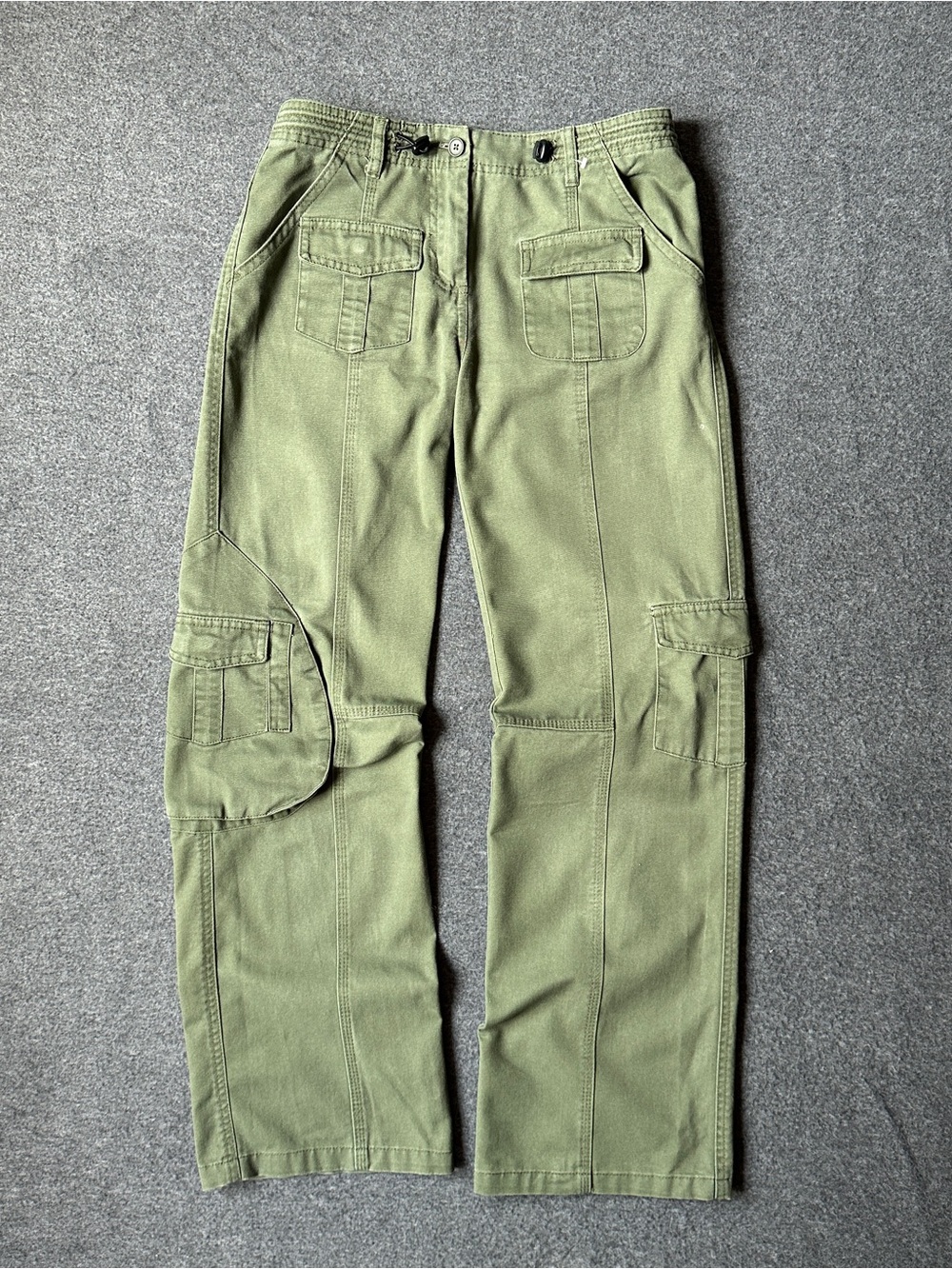 Brandy Melville low rise Military-Style Olive Cargo Pants